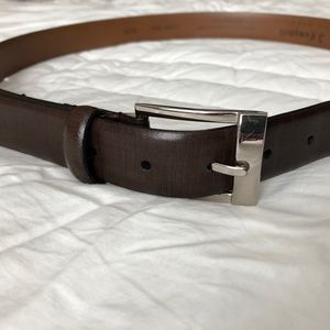 J. Campbell Nordstrom Leather Belt Brown Size 38